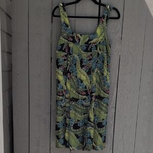 Bayou Wear Jazzfest Alligator Print Sleeveless Dress